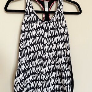 Ivivva by lululemon Girls Size 14 Black Racerback Tank